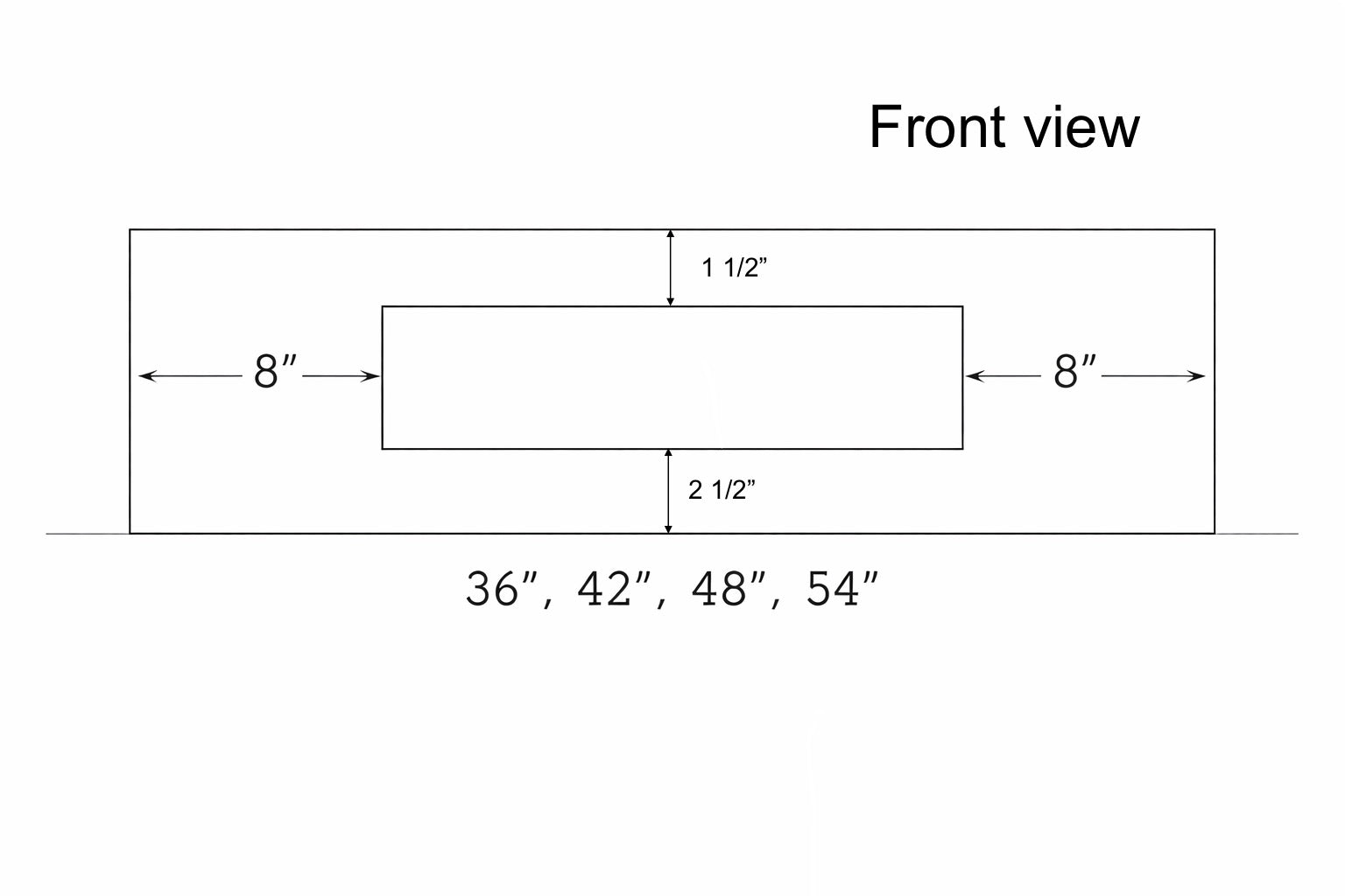 Staircase Risers R1 Shaker Standard Cut