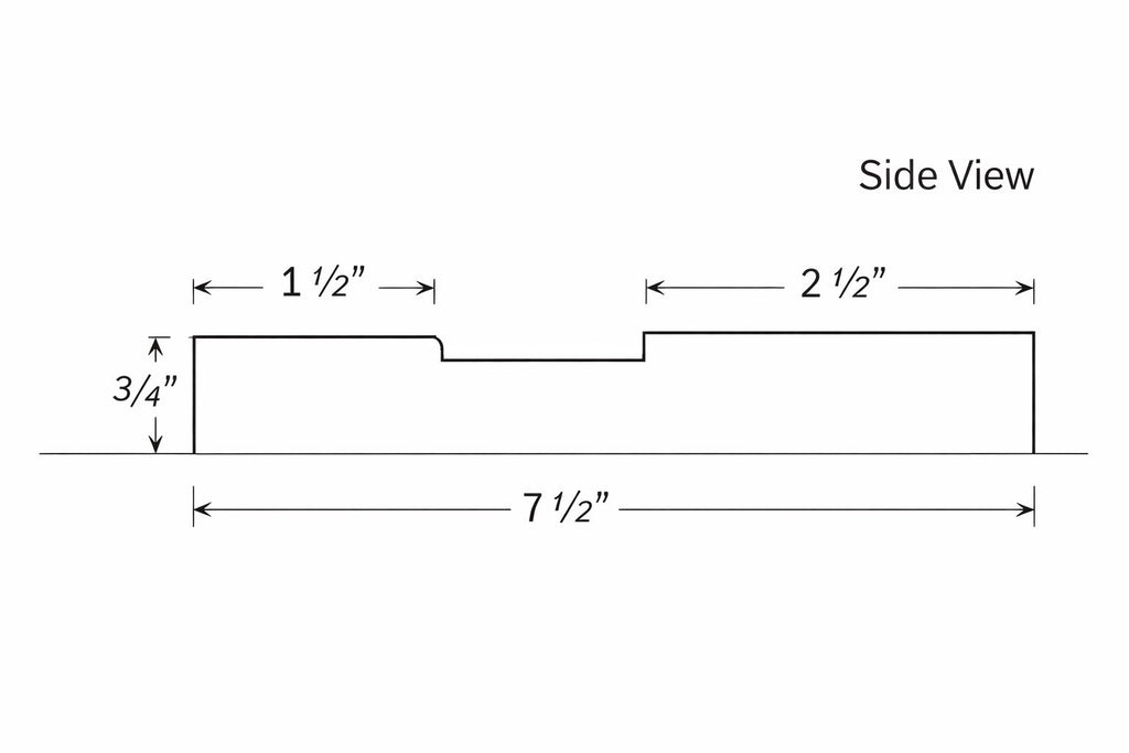 Staircase Risers R1 Shaker Standard Cut